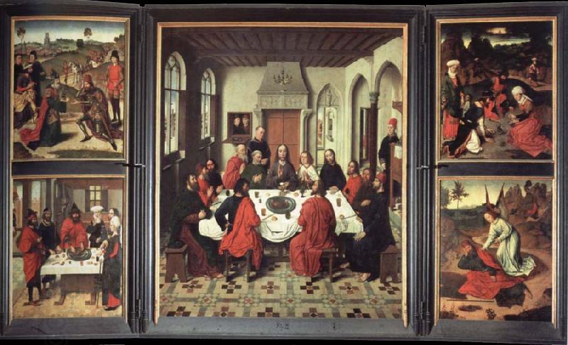 dierec bouts last supper altarpiece oil painting picture